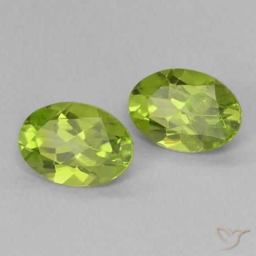 1.60 ct natürliche Mittelgrün Peridot-Edelsteine, Oval, VS