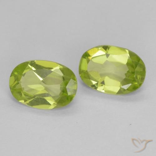 1.38 ct natürliche Lebendiges grün Peridot-Edelsteine, Oval, VS