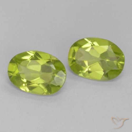 1.55 ct natürliche Mittelgrün Peridot-Edelsteine, Oval, VS