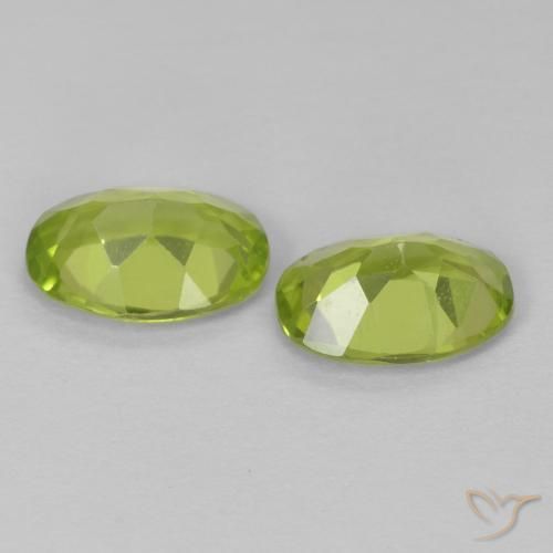 1.55 ct natürliche Mittelgrün Peridot-Edelsteine, Oval, VS