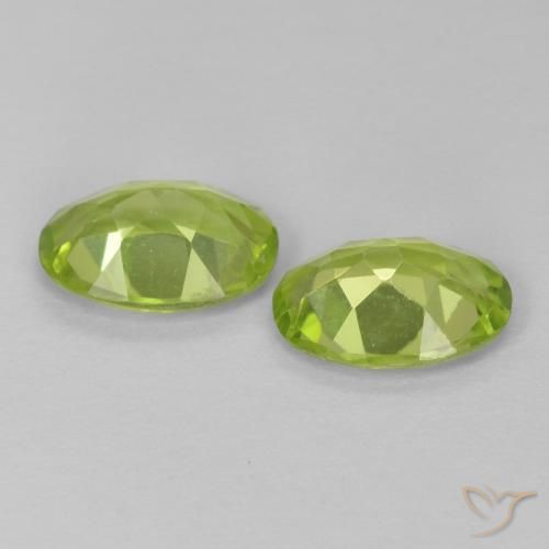 1.51 ct natürliche Lebendiges grün Peridot-Edelsteine, Oval, VS
