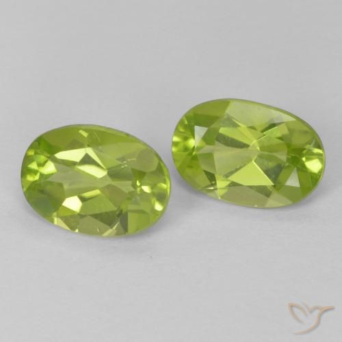 1.62 ct natürliche Lebendiges grün Peridot-Edelsteine, Oval, VS