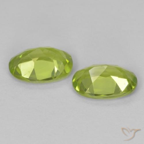 1.62 ct natürliche Lebendiges grün Peridot-Edelsteine, Oval, VS