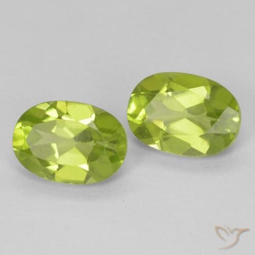 1.89 ct natürliche Lebendiges grün Peridot-Edelsteine, Oval, VS