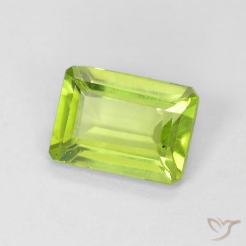 9,17 ctw natürlicher hellgrün Peridot, Oktagonschliff, VS