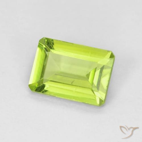 9,17 ctw natürlicher hellgrün Peridot, Oktagonschliff, VS