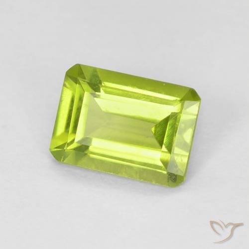 9,17 ctw natürlicher hellgrün Peridot, Oktagonschliff, VS