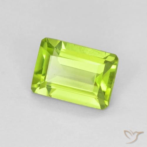 9,17 ctw natürlicher hellgrün Peridot, Oktagonschliff, VS