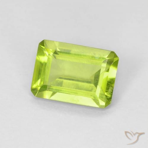9,17 ctw natürlicher hellgrün Peridot, Oktagonschliff, VS