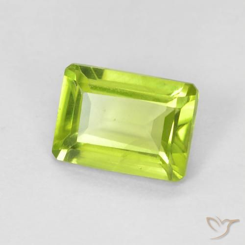 9,17 ctw natürlicher hellgrün Peridot, Oktagonschliff, VS