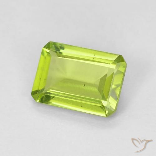 9,17 ctw natürlicher hellgrün Peridot, Oktagonschliff, VS