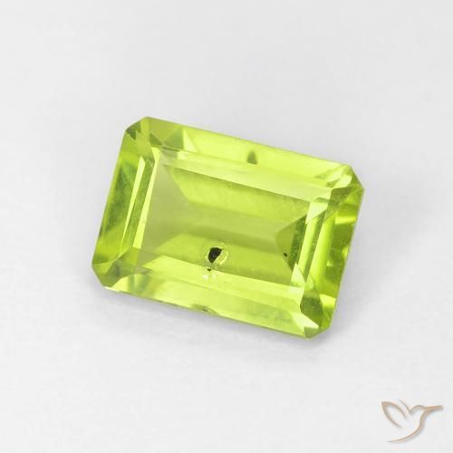 9,17 ctw natürlicher Mittelgrün Peridot, Oktagonschliff, VS-SI