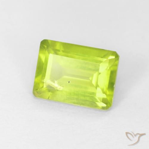 9,17 ctw natürlicher Lebendiges grün Peridot, Oktagonschliff, VS-SI