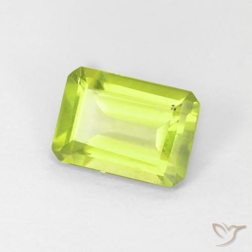 9,17 ctw natürlicher hellgrün Peridot, Oktagonschliff, VS-SI