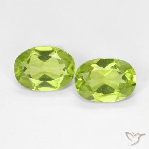 1.67ctw Natürlicher Mittelgrün Peridot, Oval, VS