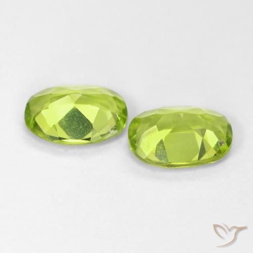 1.67 ct natürliche Mittelgrün Peridot-Edelsteine, Oval, VS