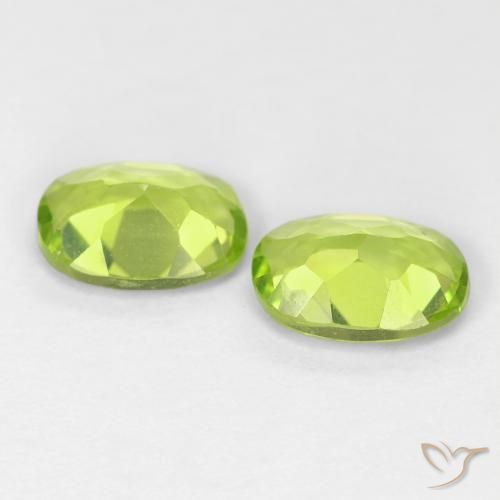 1.77 ct natürliche Mittelgrün Peridot-Edelsteine, Oval, VS