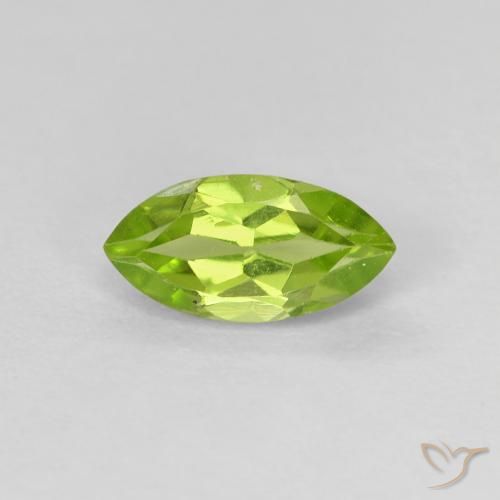 0.73ct Natürlicher Lebendiges grün Peridot, Marquise, VVS-VS