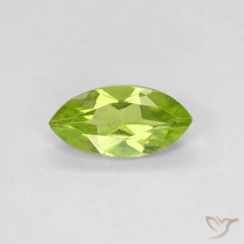 0.64ct Natürlicher Lebendiges grün Peridot, Marquise, VS