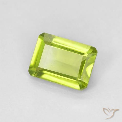 9,17 ctw natürlicher Lebendiges grün Peridot, Oktagonschliff, VS