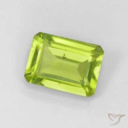 9,17 ctw natürlicher hellgrün Peridot, Oktagonschliff, VS