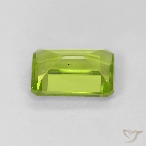 9,17 ctw natürlicher hellgrün Peridot, Oktagonschliff, VS