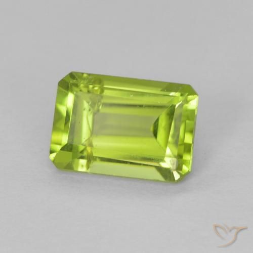 9,17 ctw natürlicher Lebendiges Gelbgrün Peridot, Oktagonschliff, VS
