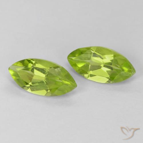 1,24 ct natürliche grüner Peridot-Edelsteine, Marquise, VS