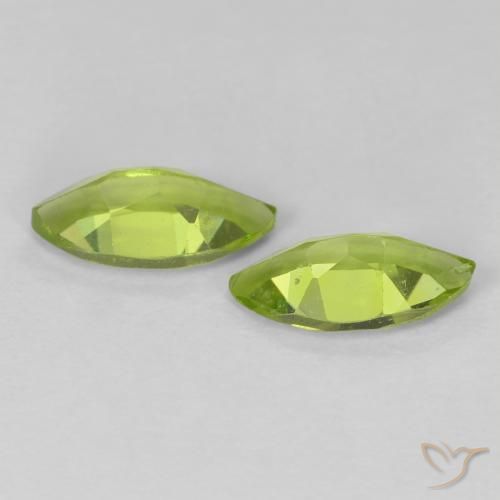 1,24 ct natürliche grüner Peridot-Edelsteine, Marquise, VS