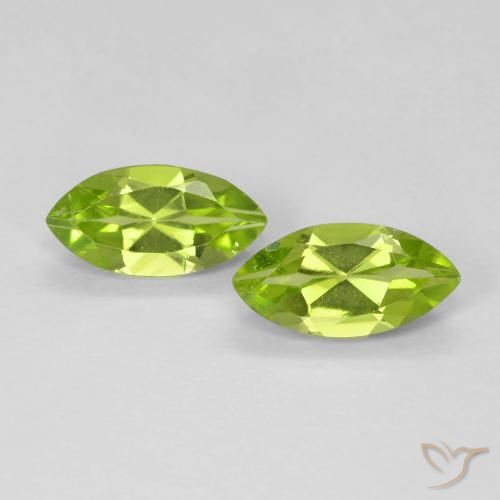1.26ctw Natürlicher Mittelgrün Peridot, Marquise, VS