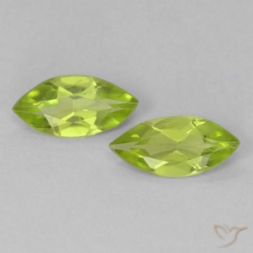 0.87ctw Natürlicher Mittelgrün Peridot, Marquise, VS