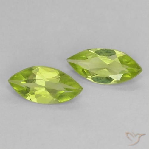 0.87 ct natürliche Mittelgrün Peridot-Edelsteine, Marquise, VS