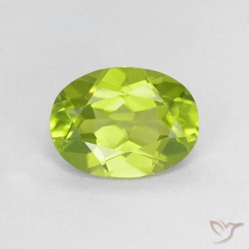 1.21ct Natürlicher Mittelgrün Peridot, Oval, VVS-VS