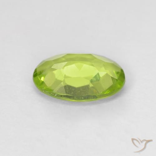 9,17 ctw natürlicher hellgrün Peridot, Oval, VVS-VS