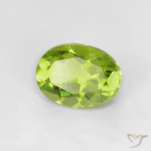 9,17 ctw natürlicher hellgrün Peridot, Oval, VVS-VS