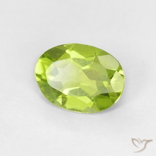 9,17 ctw natürlicher hellgrün Peridot, Oval, VVS-VS