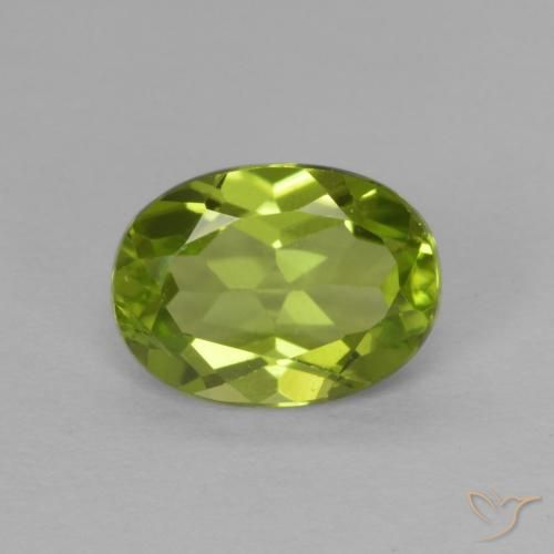 1.32ct Natürlicher Lebendiges grün Peridot, Oval, VVS-VS