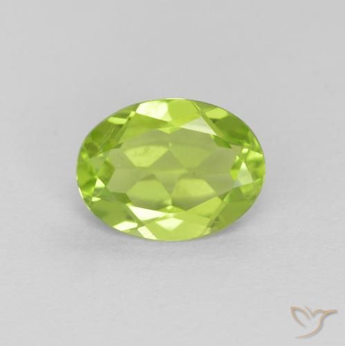 1.20ct Natürlicher Mittelgrün Peridot, Oval, VS