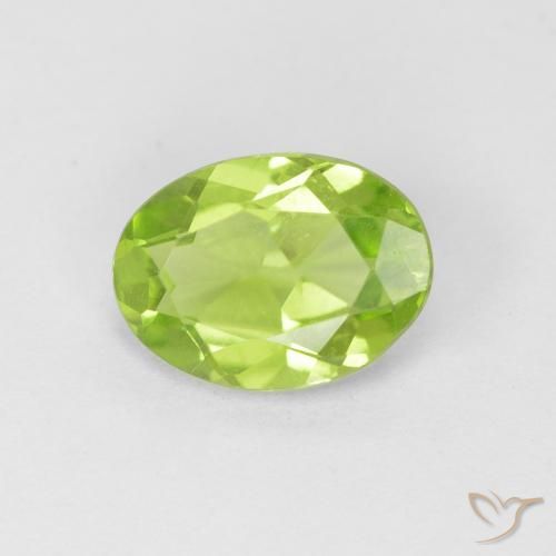 1.02ct Natürlicher Mittelgrün Peridot, Oval, VS
