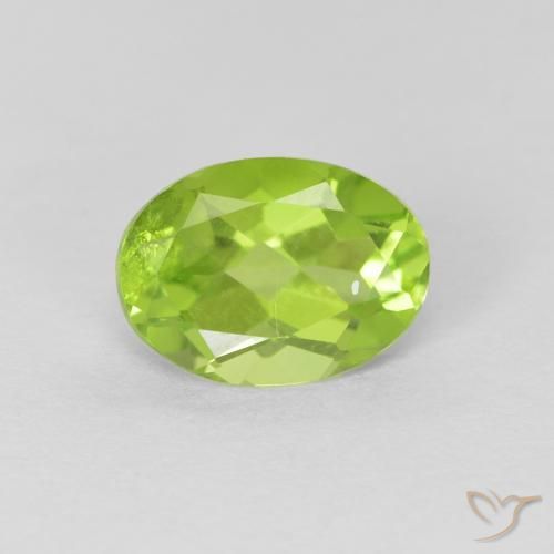 1.07ct Natürlicher Mittelgrün Peridot, Oval, VS