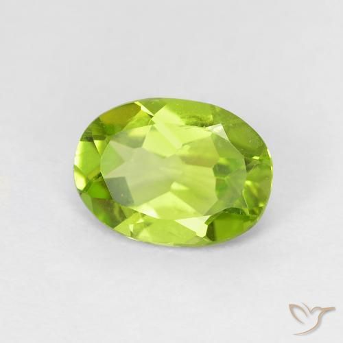 9,17 ctw natürlicher gelblich-grün Peridot, Oval, VS