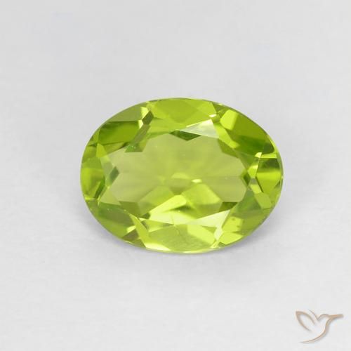 1.21ct Natürlicher Mittelgrün Peridot, Oval, VS