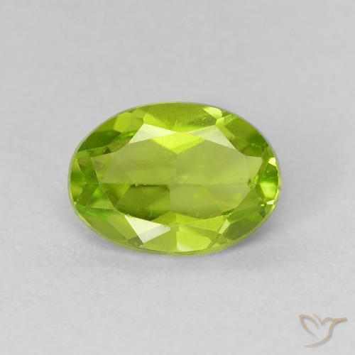 1.11ct Natürlicher hellgrün Peridot, Oval, VS