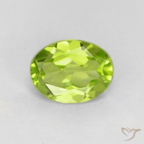 1.21ct Natürlicher hellgrün Peridot, Oval, VVS-VS