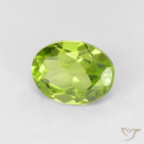9,17 ctw natürlicher hellgrün Peridot, Oval, VVS-VS