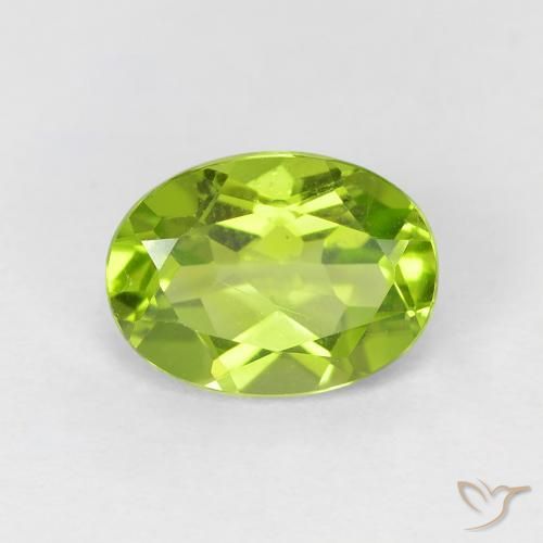 1.32ct Natürlicher Lebendiges grün Peridot, Oval, VVS-VS