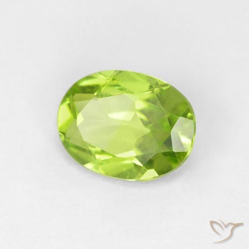 9,17 ctw natürlicher gelblich-grün Peridot, Oval, VVS-VS