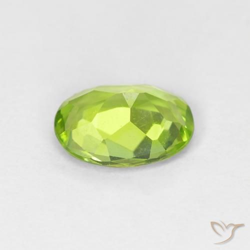 9,17 ctw natürlicher gelblich-grün Peridot, Oval, VVS-VS