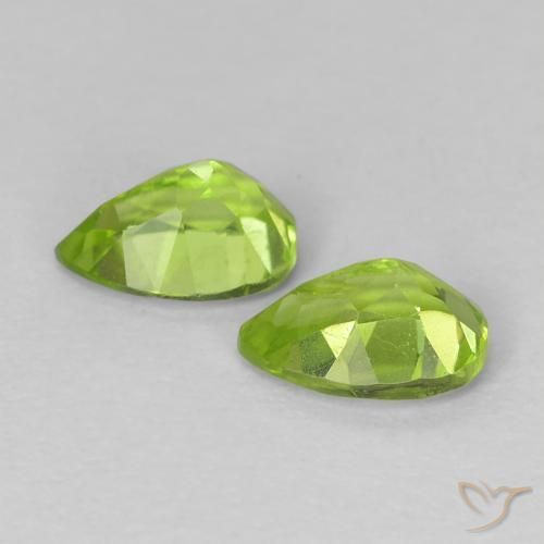 0.97 ct natürliche Mittelgrün Peridot-Edelsteine, Birnenform, VS