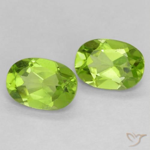 1.78ctw Natürlicher Mittelgrün Peridot, Oval, VS